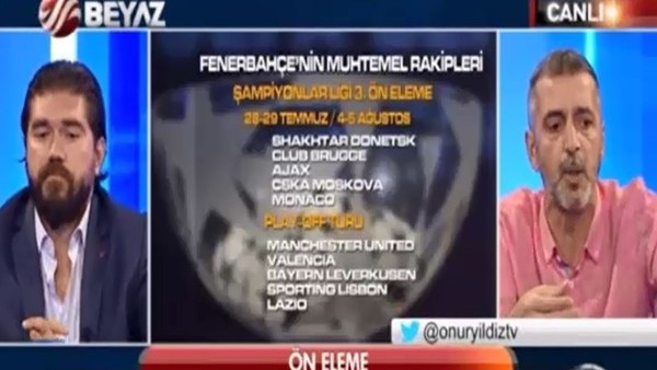 Rasim Ozan: 'Fenerbahçe Şampiyonlar Ligi'nde turu geçemez'