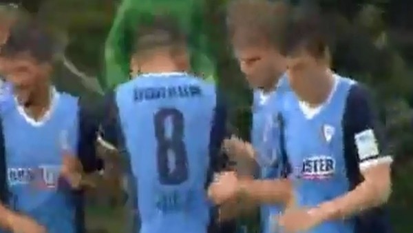 Hazırlık maçında harika topuk golü