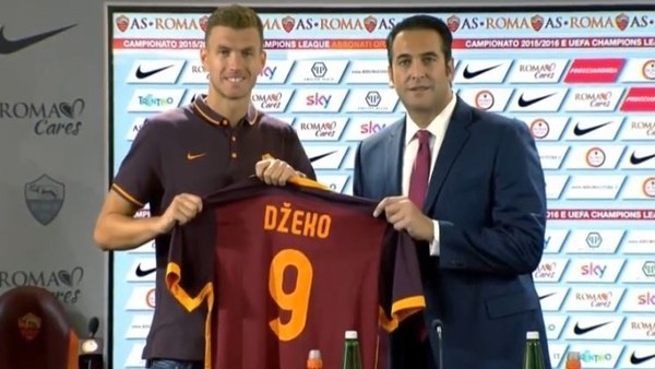 Edin Dzeko, Roma Formasıyla Poz Verdi