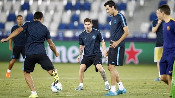 Barcelona, Süper Kupa hazırlıklarını tamamladı