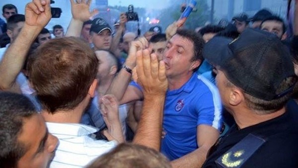 Trabzonspora Olaylı Karşılama