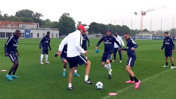 PSG'den eğlenceli antrenman!