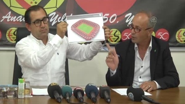 Eskişehirspor'un yeni stadındaki çalışmalar