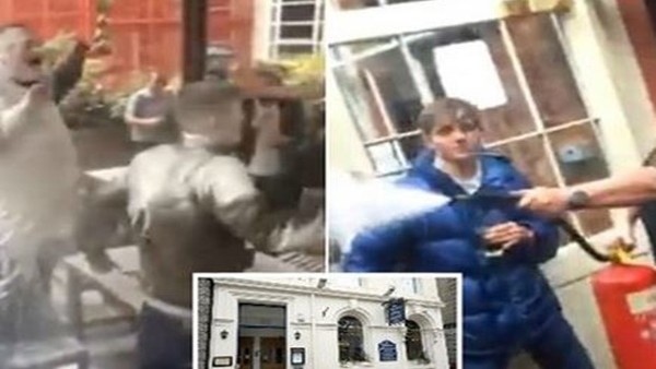 Holiganlar işletmeciyi çileden çıkardı! 