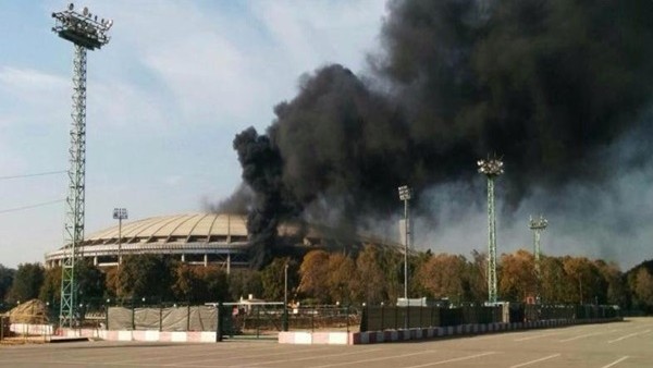 Dünya Kupası Stadı'nda yangın paniği