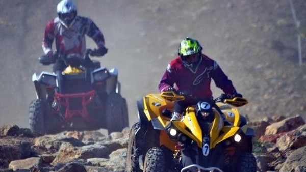 ATV yarışında nefes kesen final