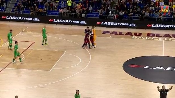 Barcelona futsal takımı zor olsa da kazandı