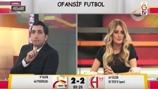 GSTV'de 90+1'deki Selçuk İnan'ın Gol Anı