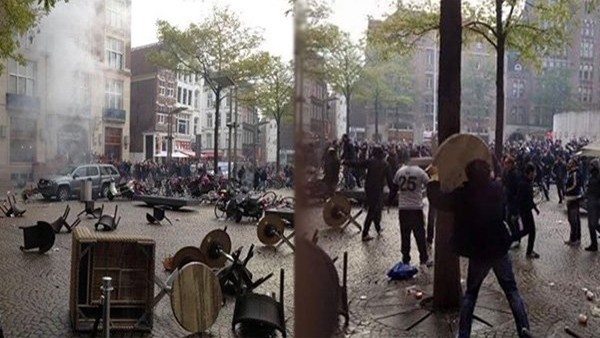 Fenerbahçeli taraftarlar ve polis arasında gerginlik