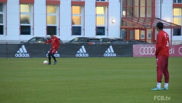 Bayern Münih'li yıldızlar antrenmanda şov yaptı