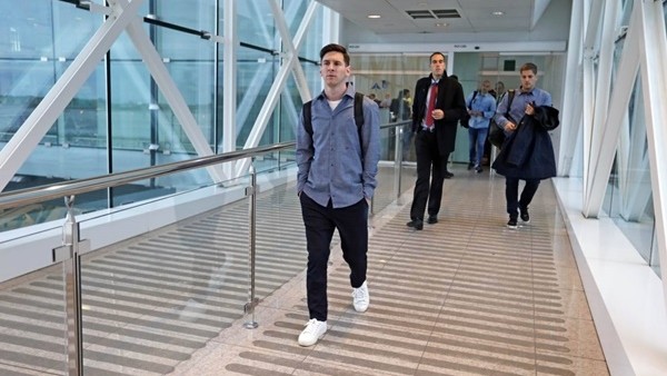 Barcelona kafilesi Madrid'e geldi