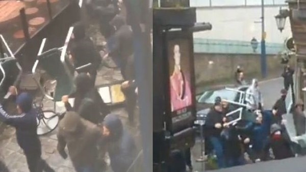 Holiganlar İspanya'yı bastı