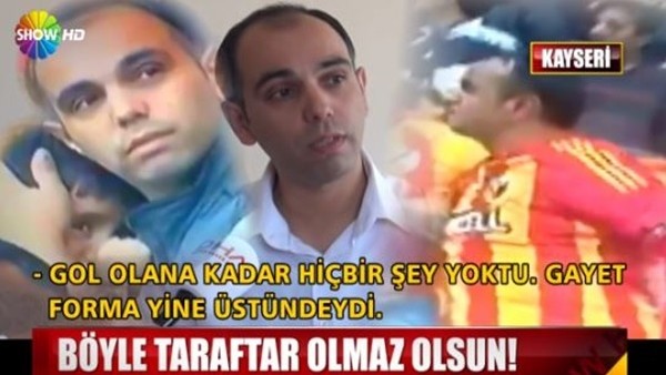 Böyle taraftar olmaz olsun!