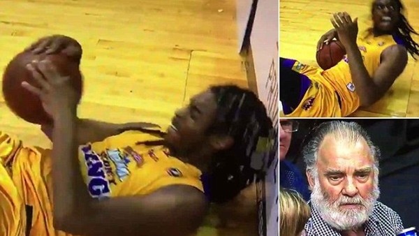 Oyuncunun üzerine bira döktü