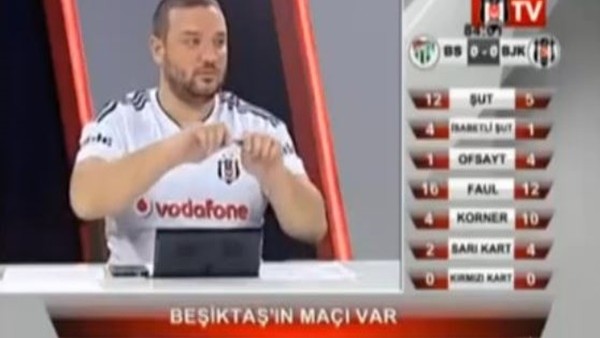 BJK TV'li spikerin totemi tuttu