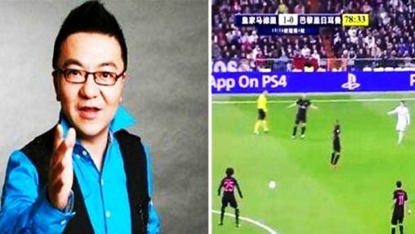 Maçı anlatırken uyuyakalıp horlayan spiker