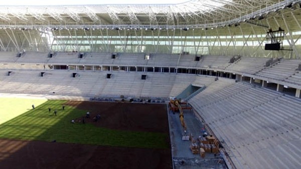 Türkiye'nin ilk ekolojik stadında son rötuşlar