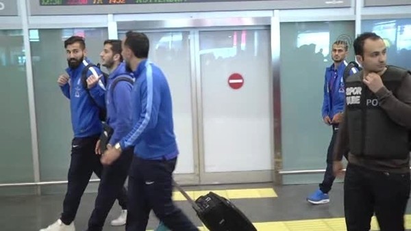 Yunanistan A Milli Futbol Takımı İstanbul'a geldi