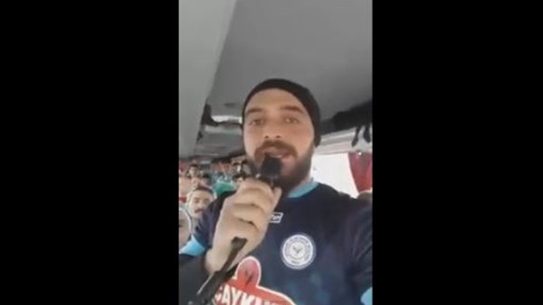 Rizesporlu taraftarlardan 'Yok yere gittin şarkısı!'