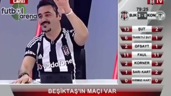 Kerim'in golünde BJK TV spikeri