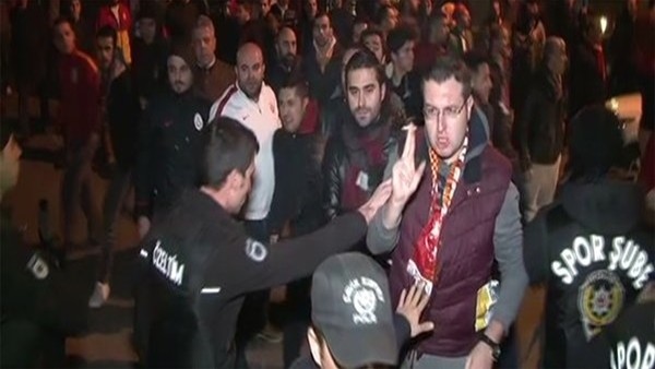 Derbi sonrası Florya'da arbede çıktı