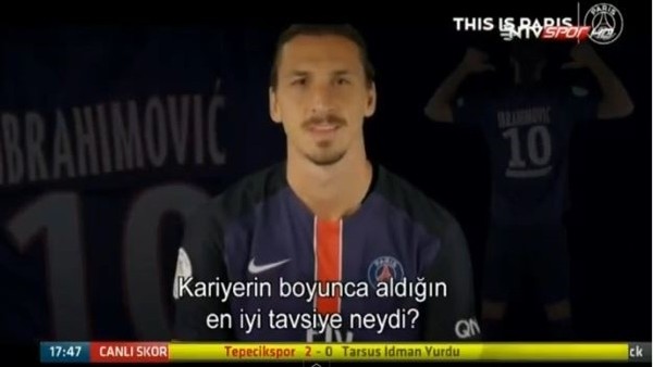 Zlatan Ibrahimovic ile 1 dakika