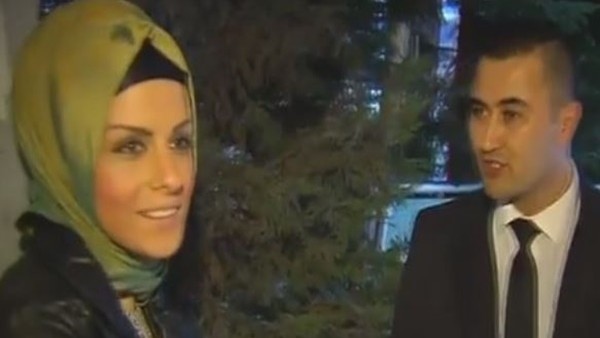 Kız istemeye değil, Maça gitti...