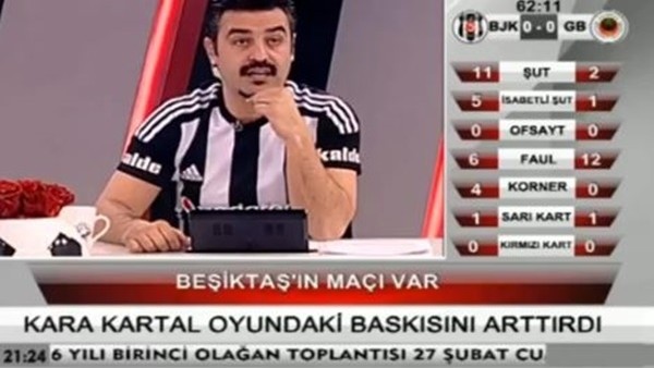 Mario Gomez'in golünde BJK TV spikeri