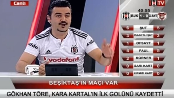 Oğuzhan'ın hunharca golünde BJK TV spikeri