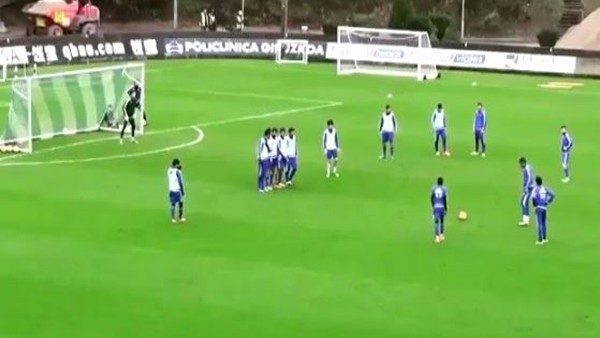 Bruma'nın idmanda attığı frikik golü