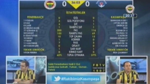 Diego'nun golünde FBTV spikeri