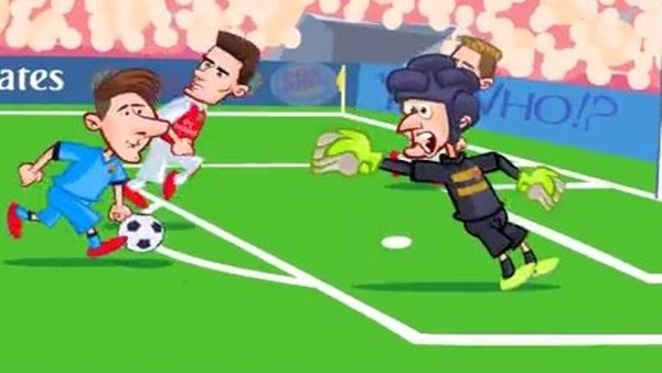 Arsenal - Barcelona maçı animasyon oldu!