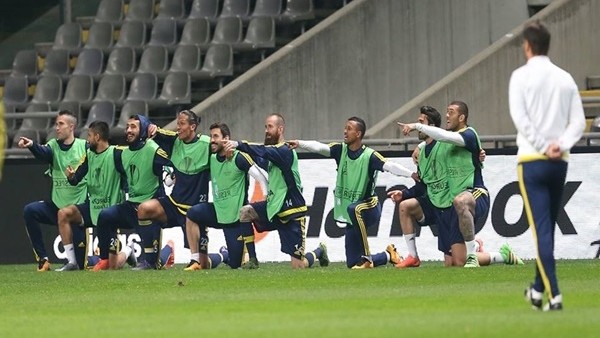 Fenerbahçe'nin Braga maçı öncesi ilginç idmanı