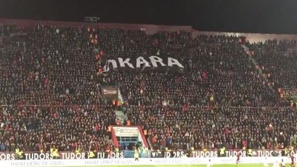 Trabzon'da 6. dakikada Ankara pankartı açıldı