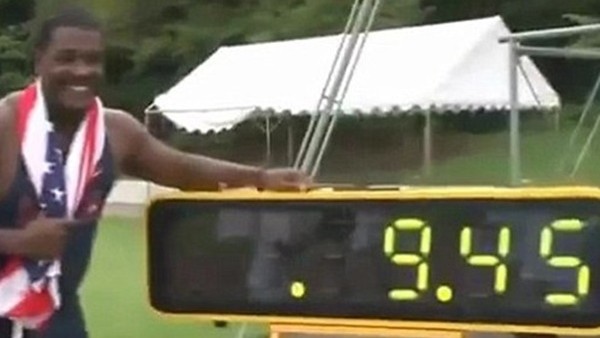 100 metre dünya rekorunu böyle geçti