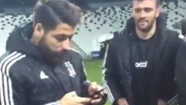   Beşiktaşlı futbolcuların Vodafone Arena'da keyifleri yerinde