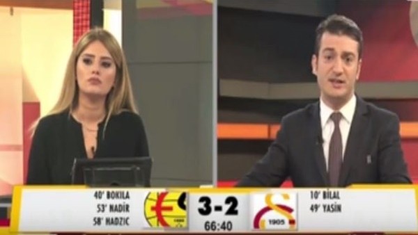 Eskişehirspor'un 4. golünde GSTV spikerinin tepkisi