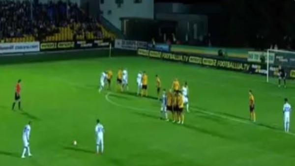 Ukrayna'yı sallayan frikik golü