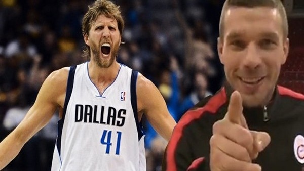 Podolski, Nowitzki'ye karşı