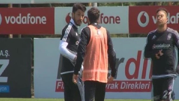 Beşiktaş idmanında gerginlik