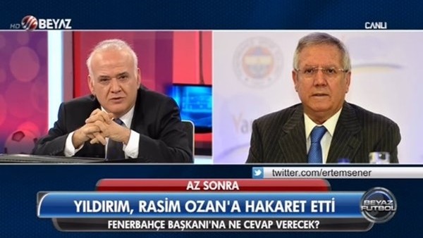 Ahmet Çakar'dan canlı yayında Aziz Yıldırım'a hodrimeydan