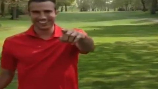 Robin van Persie'nin golf keyfi