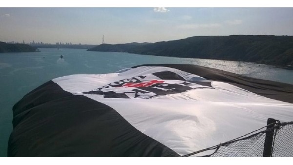 Şampiyon Beşiktaşın bayrağı boğaziçi köprüsünde!
