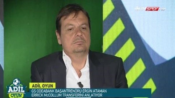 Ergin Ataman'dan  Errick McCollum yorumu