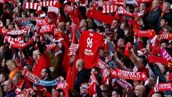 Liverpool taraftarından 