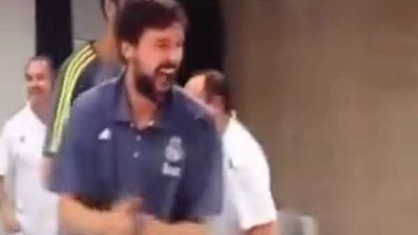 Real Madrid basketbol takımın Şampiyonlar Ligi sevinci