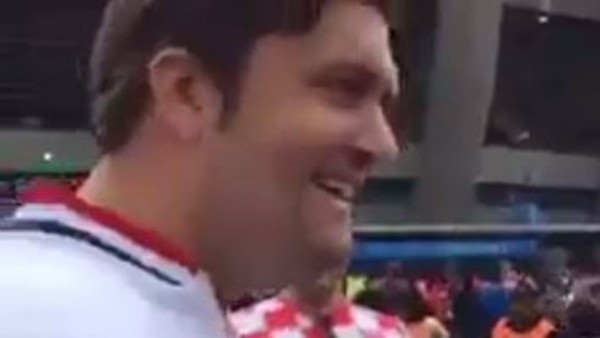 Fransa'da bir Hırvat taraftar ''Cimbombom'' diye tezahürat yaptı