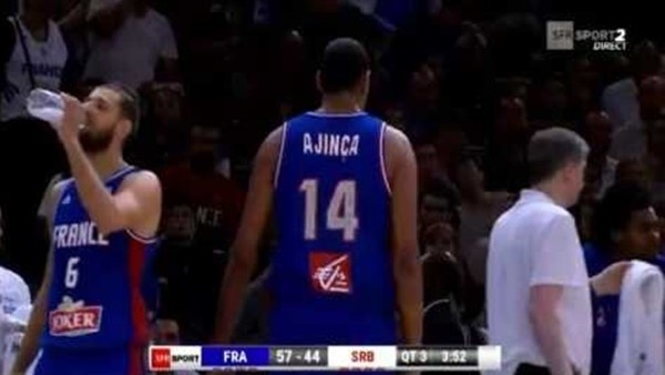 Sırbistan - Fransa maçında kavga