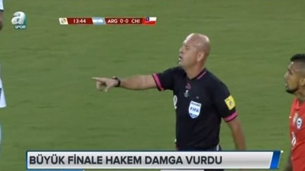 Kupa Amerika finaline hakem damga vurdu