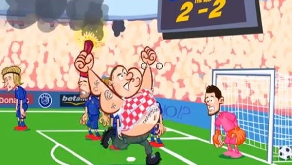 Hırvatistan - Çek Cumhuriyeti maçı animasyon film oldu